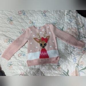 H&M Girls Christmas Sweater Size 3/4t